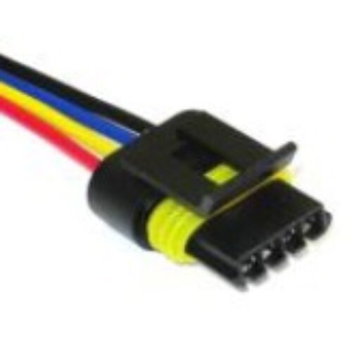 KONEKTOR 4 polni, tip 01, ovalni 6*18mm, lamda sonda, motorčki prostega teka